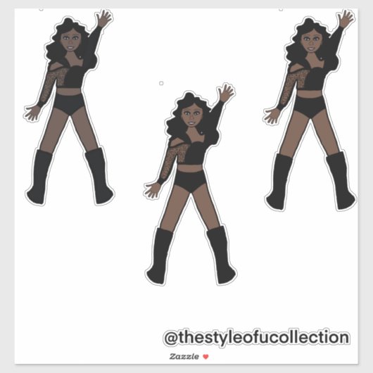 All Black Dancer #1 シール (シート)