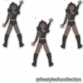 All Black Dancer #1 シール (正面)