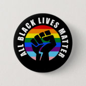 All Black Lives Matters Button 缶バッジ (正面)