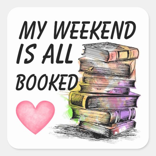 All Booked  スクエアシール (正面)