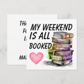 All Booked  ノートカード (正面/裏面)