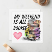 All Booked  ノートカード (正面/裏面インサイチュ)