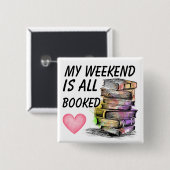 All Booked  缶バッジ (正面&裏面)