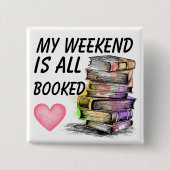 All Booked  缶バッジ (正面)