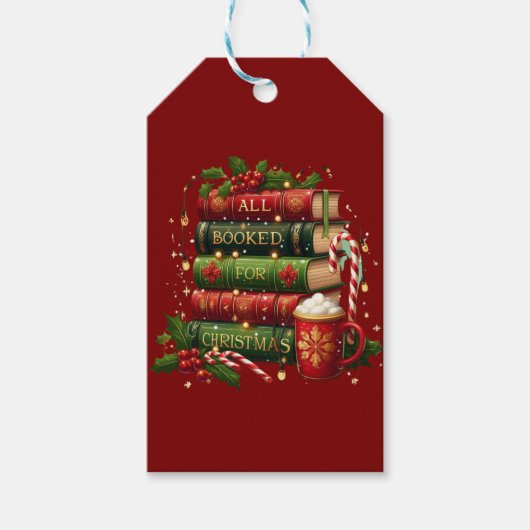 All booked for Christmas ギフトタグ (正面)