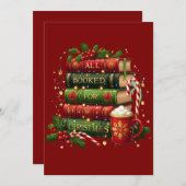 All booked for Christmas シーズンカード (正面/裏面)