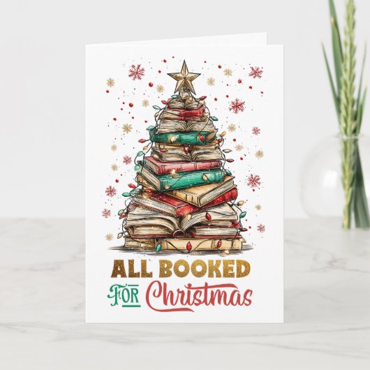 All Booked for Christmas シーズンカード (正面)