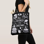 All Booked for Christmas Book Lover Bookish Gifts トートバッグ (クローズアップ)