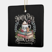 All Booked for Christmas Coquette Xmas Book Club  セラミックオーナメント (左)