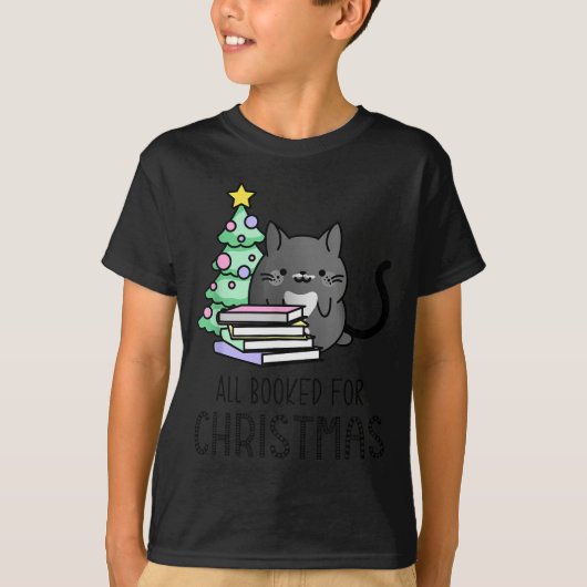 All Booked For Christmas Cozy Mystery, Book Lovers Tシャツ (正面)