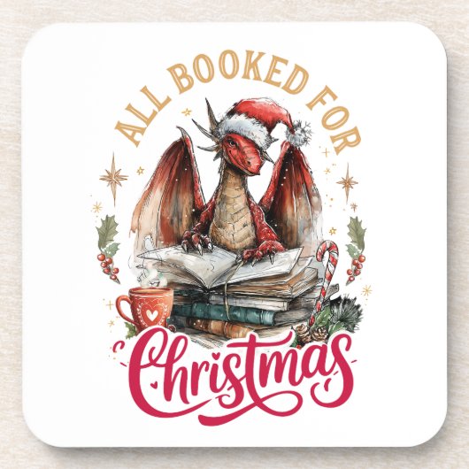 All Booked for Christmas Dragon  コースター (正面)