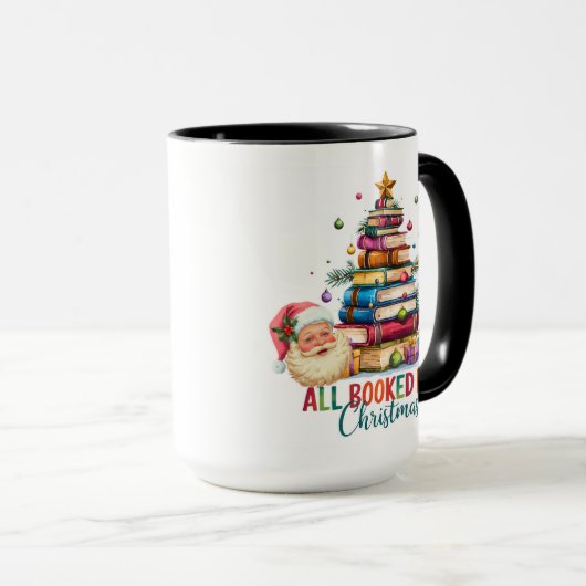 All Booked for Christmas Mug | Book Lover Gift | マグカップ (正面右)