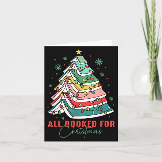 All Booked For Christmas Teacher Librarian Book Lo カード (正面)