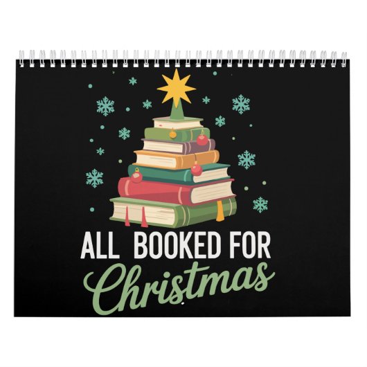 All Booked For Christmas Tree Books Teacher Xmas  カレンダー (カバー)