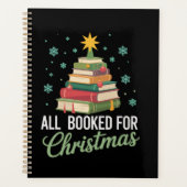 All Booked For Christmas Tree Books Teacher Xmas プランナー手帳 (正面)