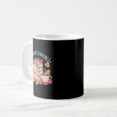 All Booked For Fall Books Coffee Fall Leaves Pumpk コーヒーマグカップ (正面左)