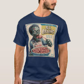 All Brains：人生に戻る Tシャツ (正面)