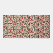 All Canadian Symbols - Patriotic Icons Collage デスクマット (正面)