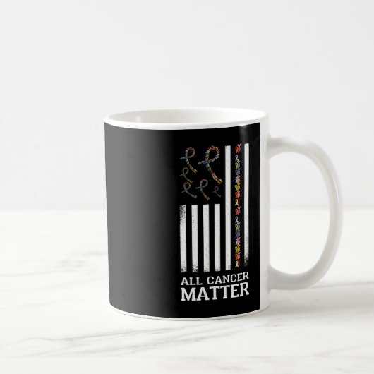 All Cancer Matters認識度ことわざ世界癌D コーヒーマグカップ (右)