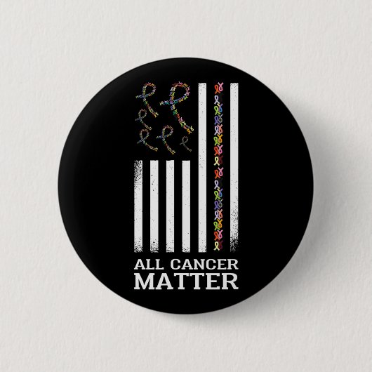 All Cancer Matters認識度ことわざ世界癌D 缶バッジ (正面)