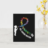 All Cancer Matters認識度ことわざI World Cancer カード (黄色い花)