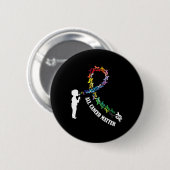 All Cancer Matters認識度ことわざI World Cancer 缶バッジ (正面&裏面)