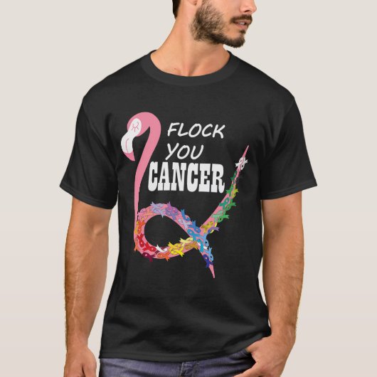 All Cancer Matters認識度I All Ribbons Flaming Tシャツ (正面)