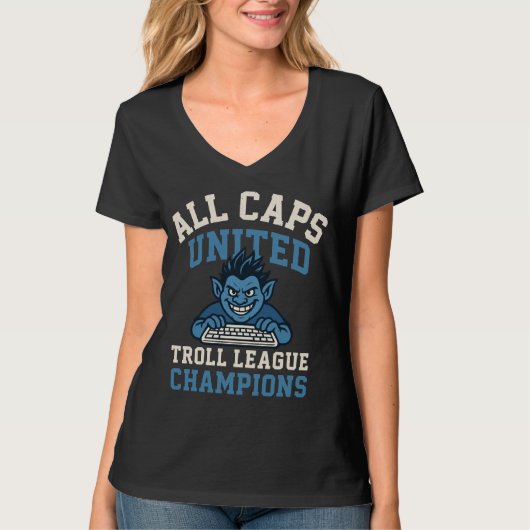 All Caps United Troll League Champions Tシャツ (正面)