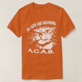 All Cats Are Beautiful A C A B  Tシャツ (デザイン正面)