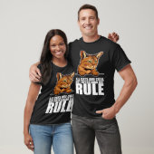 All cats are cool but abyssinian cat rule tシャツ (ユニセックス)