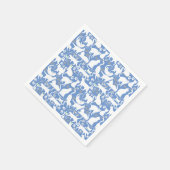 All Cats pattern.w.bx4 L Blue BG スタンダードカクテルナプキン (角)