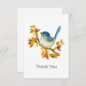 All Caussion Blue Bird Thank You Noteカード ノートカード (正面/裏面)