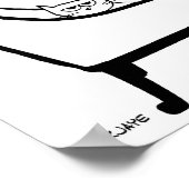 All Chairs Belong to the Cat - Funny Cat Poster ポスター (角)