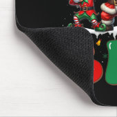 All Christmas Bro Xmas Santa Elf Snowman Dabbing M マウスパッド (コーナー)