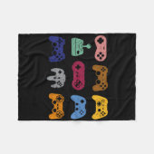 All Control Video Game Controller Console Gaming R フリースブランケット (正面(横))