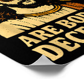 All Cool People Are Born In December Birthday  ポスター (角)