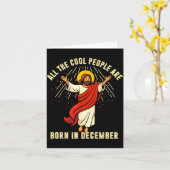 All Cool People Are Born In December For Women Men カード (黄色い花)