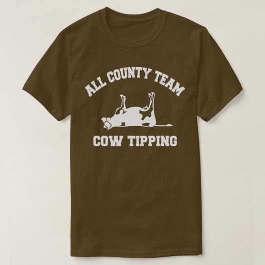 All County Team Cow Tipping  Tシャツ (デザイン正面)