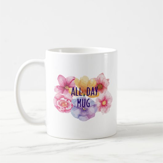 All Day Mug – Blumenliebe im Everyday-Stil コーヒーマグカップ (左)