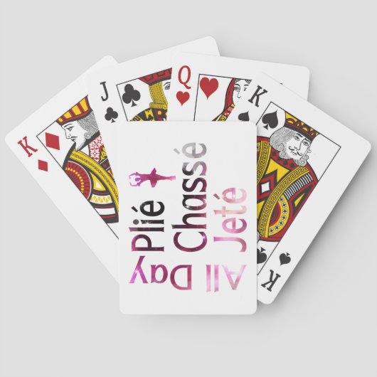 All Day Plie, Chasse, Jete ~バレエデザイン トランプ (裏面)
