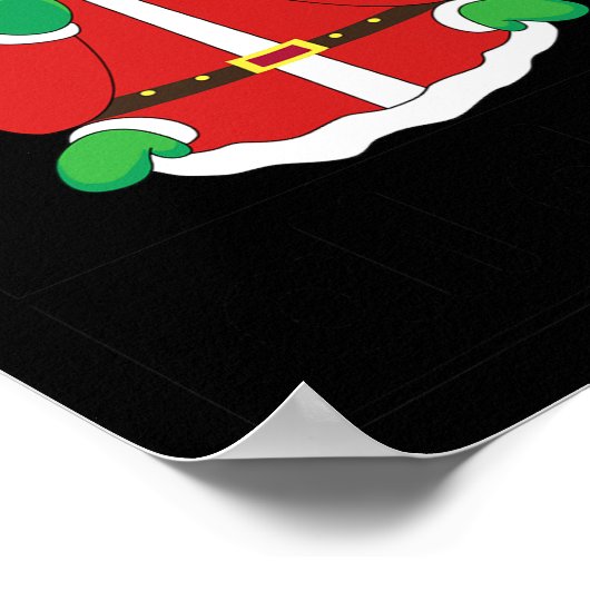 All Done Santa Christmas Sign Language Teac ポスター (角)