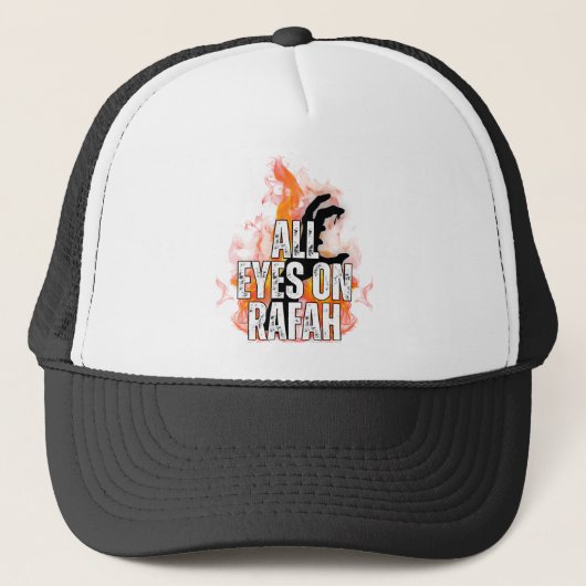 ALL EYES ON RAFAH - Rafah Gaza Palestina大虐殺 キャップ (正面)