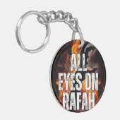 ALL EYES ON RAFAH - Rafah Gaza Palestina大虐殺 キーホルダー (正面左)