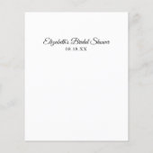 All Eyes on the Bride |ブライダルシャワー (裏面)