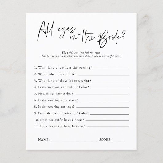 All Eyes on the Bride |ブライダルシャワー (正面)