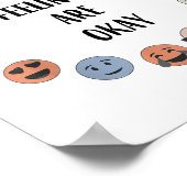 All Feelings Are Okay School Teacher Psychologist  ポスター (角)