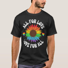 All For Love Love For All | ゲイ プライド マンス Tシャツ