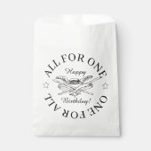 All for One for All Muskeiterハッピーバースデー フェイバーバッグ (正面)