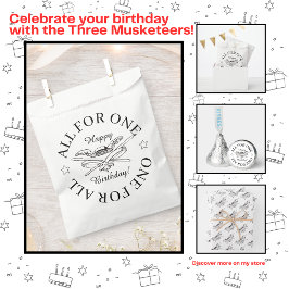 All for One for All Muskeiterハッピーバースデー フェイバーバッグ