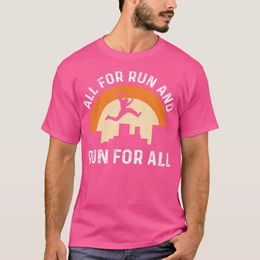 All For Run Run For All. Parcours Freerunning. Pa Tシャツ (正面)